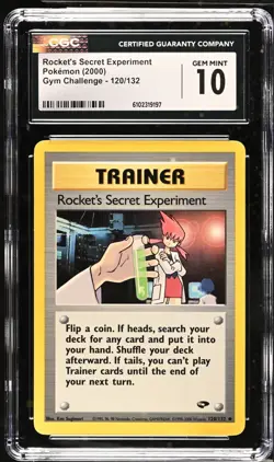 Pokemon 2000 Rocket's Secret Experiment Gym Challenge 120/132 CGC 10 - Image 1