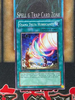 Yugioh Ojama Delta Hurricane!! IOC-034 Common 1st Ed NM - Image 1