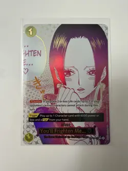You'll Frighten Me... (Alternate Art) OP14-118 The Azure Sea's Seven -One Piece - Image 1