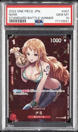 2022 ONE PIECE JPN STARTER DECK ST01-STRAW HAT CREW #007 NAMI PSA 10 - Image 1