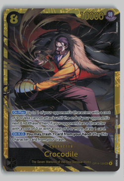 Crocodile OP14-120 Secret Alternate Art - The Azure Sea's Seven One Piece - Image 1