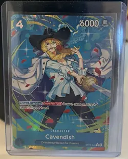 2025 One Piece Card Game: Royal Blood OP10 English R Star (Alt Art) Cavendish - Image 1