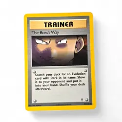 2002 Pokemon EX Ruby Sapphire The Boss’s Way #105/110 Trainer Card Ken Sugimori - Image 1