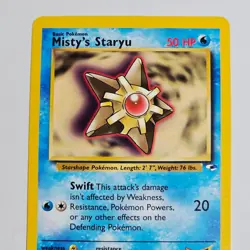 2000 Pokemon Gym Heroes Misty’s Staryu 90/132 WOTC Vintage Common English Card - Image 2