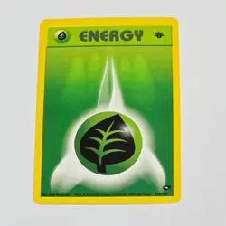 1st Edition Grass Energy 129/132 Gym Challenge Pokemon Card 2000 WotC Vintage - Image 1