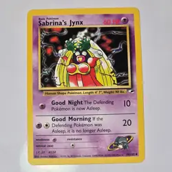 Pokemon Gym Heroes Sabrina's Jynx 59/132 Uncommon WotC 2000 TCG Vintage Card - Image 1