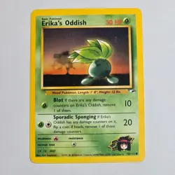 2000 Pokemon Gym Heroes Erika's Oddish 78/132 Unlimited WotC Vintage TCG Card - Image 1