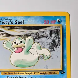 Misty's Seel 91/132 Gym Challenge WOTC Pokemon Card Common 1999-2000 - Image 3
