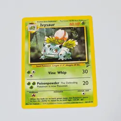 Pokemon Ivysaur Base Set 2 44/130 WOTC 2000 Uncommon TCG Card Ken Sugimori - Image 1