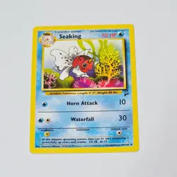 Pokemon Seaking Base Set 2 60/130 WOTC 2000 Uncommon TCG Card Kagemaru Himeno - Image 1