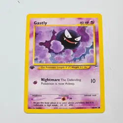 Pokemon Gastly Neo Destiny 1st Edition 65/105 WOTC 2002 Common TCG Card - Image 1