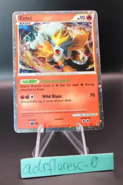2011 Entei Pokemon TCG Call of Legends SL3 Holo Rare Card - Image 1