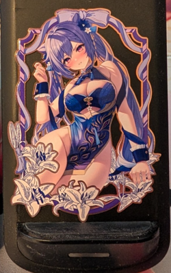 Keqing Genshin Impact Waifu Premium Metal Card Anime Goddess Story - Image 1