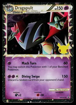 Pokemon Card - Dragapult Sword & Shield Promo SWSH132 Holo - Image 1