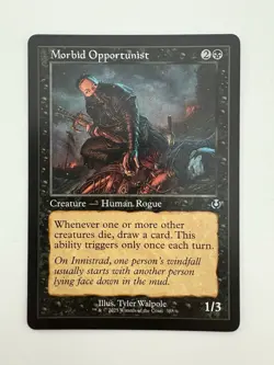 Morbid Opportunist Retro Frame MTG Magic the Gathering Card NM Near Mint INR - Image 1