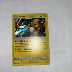 Pokemon Card TCG Raichu Holo Rare Burning Shadows 41/147 Near Mint - Image 1