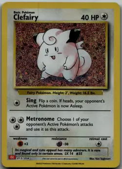 Clefairy foil Classic Collection Trading Card Game Classic 013/034 NM - Image 1