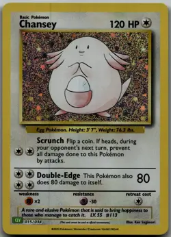 Chansey foil Classic Collection Trading Card Game Classic 015/034 NM - Image 1