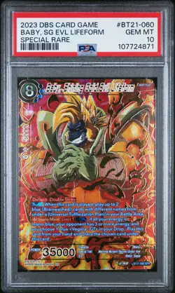 PSA 10 Baby Shining Gold Evil Lifeform BT21-060 SPR Dragon Ball Super Card - Image 3