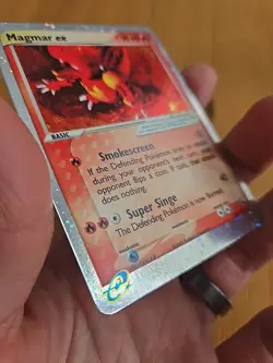Pokemon TCG Magmar EX Ruby and Sapphire Holo Ultra Rare Card 100/109 NM - Image 2