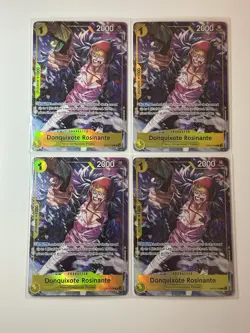 Donquixote Rosinante OP12-108 Illustration Box Vol. 6 Promo 4 Card Play Set Lot - Image 1