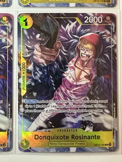 Donquixote Rosinante OP12-108 Illustration Box Vol. 6 Promo 4 Card Play Set Lot - Image 5
