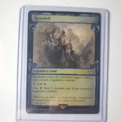 MTG Rivendell 710 Rare Foil Land the Lord of the Rings Showcase Scrolls - Image 1