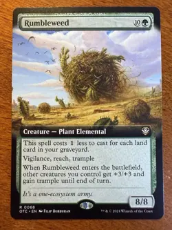 Rumbleweed Extended Art MTG Outlaws Of Thunder Junction Commander NM-M 68 - Image 1