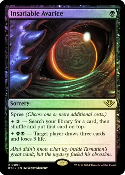 Insatiable Avarice - OTJ Rare - MTG Magic Pack fresh - Image 1