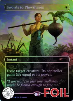 MTG Swords to Plowshares (2167) | NM Foil | Secret Lair The Office {SLD} - Image 1
