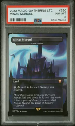2023 MAGIC THE GATHERING THE LORD OF THE RINGS #360 MINAS MORGUL PSA 8 - Image 1