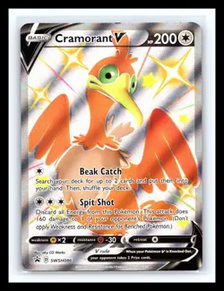 💥 Pokemon Cramorant V SWSH086 SWSH Black Star Promo Holo - Image 1
