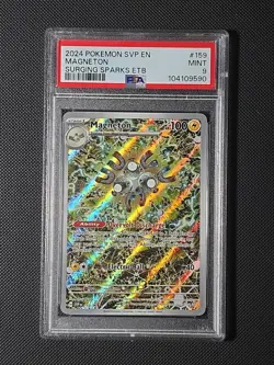 Pokemon TCG Magneton SVP 159 Surging Sparks Promo PSA9 - Image 1