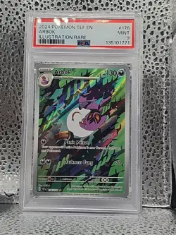 Arbok Illustration Rare Pokemon Temporal Forces 176/162 PSA 9 MINT - Image 1