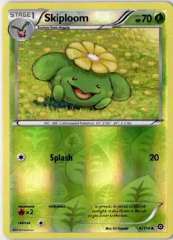 Reverse Holo Skiploom #4/114 Uncommon XY - Steam Siege Pokemon - Image 1