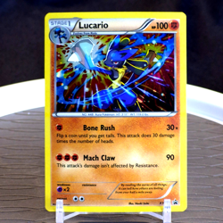 Lucario XY140 Cosmos Holo 2016 Black Star Promo Pokemon Card NM! - Image 1