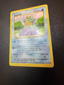 1999 Pokemon Game Base Shadowless - Squirtle #63/102 NM - Image 2