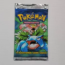 1999 Pokemon Base Set Unlimited Booster Pack Venusaur WOTC Factory Sealed @5J - Image 1