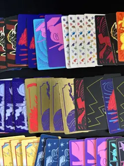 Pokemon TCG ETB Cardboard Inserts Dividers Lot w/ Miraidon Violet ETB Box - Image 5