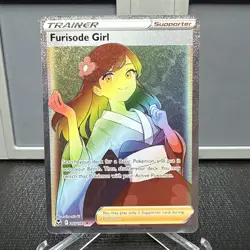 Furisode Girl (Secret) 205/195 Secret Rare SWSH12: Silver Tempest Pokemon TCG NM - Image 1