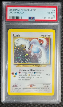 2000 Pokemon Lugia 9/111 Neo Genesis Holo Rare PSA 6 | WOTC Vintage Graded Swirl - Image 4