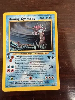 2001 Pokemon Neo Revelation 1st Edition Shining Gyarados Holo #65/64 - Image 2