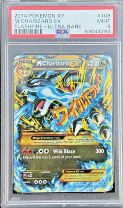 2014 POKEMON XY FLASHFIRE #108 M CHARIZARD EX FLASHFIRE ULTRA RARE PSA 9 - Image 1