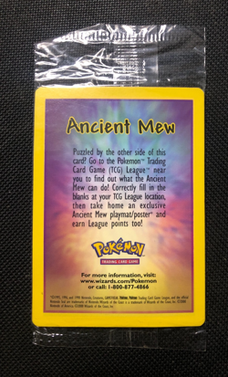 Ancient Mew Pokemon Promo Factory Sealed Movie 2000 Wizards of the Coast - Image 2