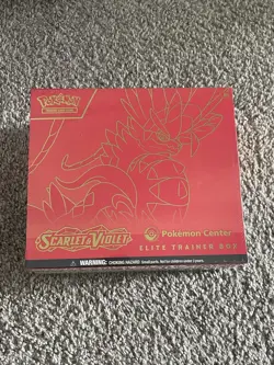 Pokemon Center Exclusive Scarlet & Violet Base Koraidon Scarlet Red ETB (SV1) - Image 1