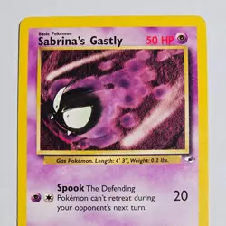 2000 Pokemon Gym Heroes Sabrina’s Gastly 93/132 WOTC Vintage Common Card Psychic - Image 2