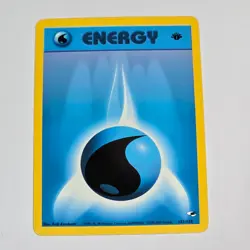 Pokemon TCG Gym Heroes Water Energy 132/132 WotC 2000 1st Edition English - Image 1