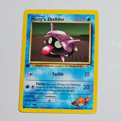 1st Edition Pokemon Misty’s Shellder Gym Heroes 89/132 WOTC 2000 Vintage Common - Image 1