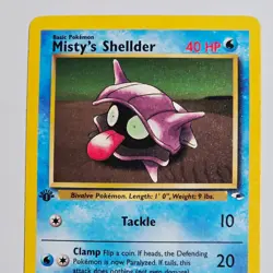 1st Edition Pokemon Misty’s Shellder Gym Heroes 89/132 WOTC 2000 Vintage Common - Image 2
