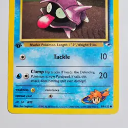 1st Edition Pokemon Misty’s Shellder Gym Heroes 89/132 WOTC 2000 Vintage Common - Image 3